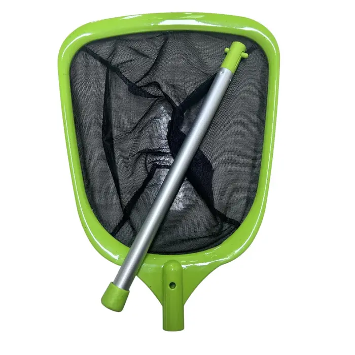 Épuisette à feuilles pour piscine avec manche métallique, ramasseur de débris fins pour piscines, sp