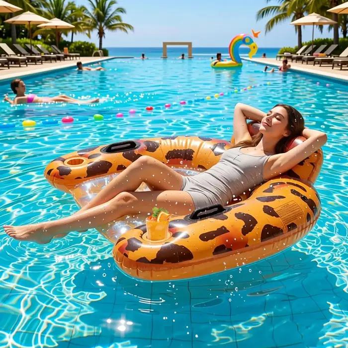 Chaise de piscine gonflable pour adulte