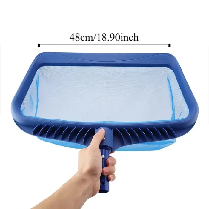 Filet d'écumoire de piscine à râteau profond à mailles fines