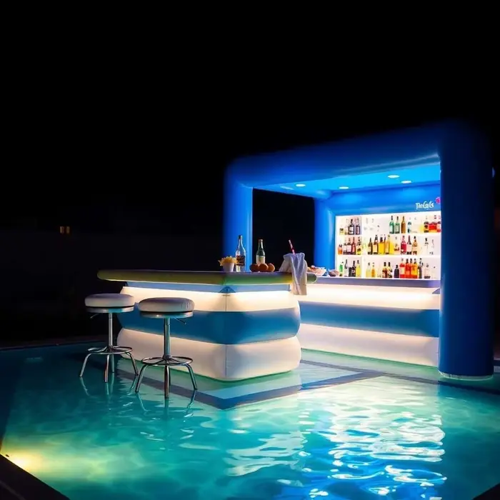 Canapé gonflable pour piscine