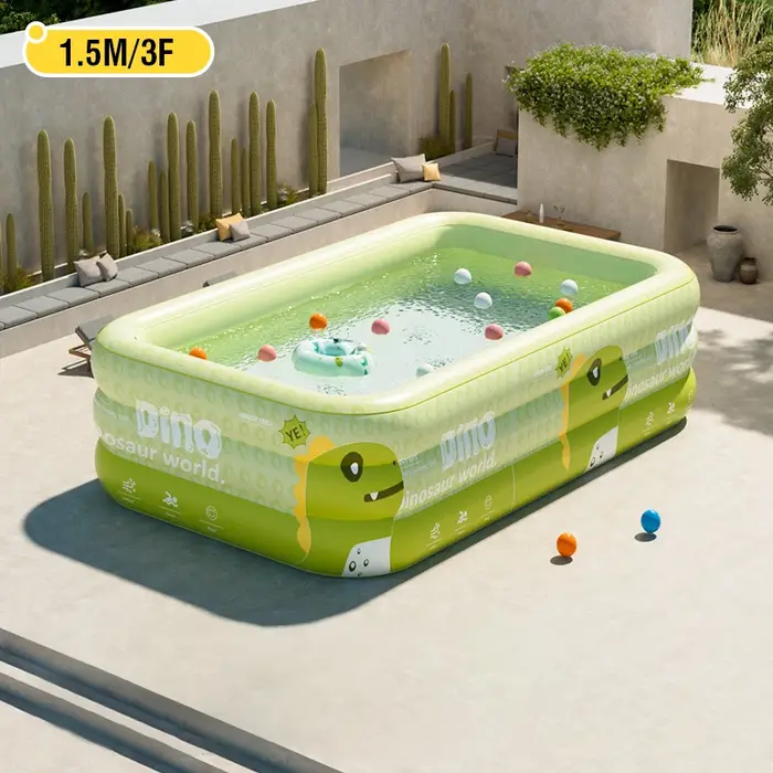 Piscine gonflable de 1,5 à 2,6 m pour enfants et adultes, grande piscine familiale en PVC, piscine d