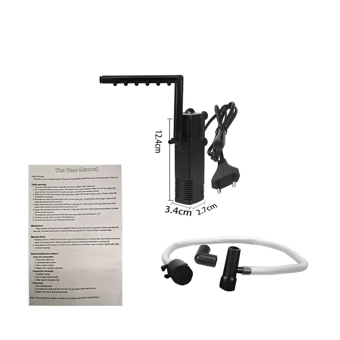Pompe de filtre à eau Submersible à eau de bas niveau, pompe d'augmentation d'oxygène pour Aquarium,