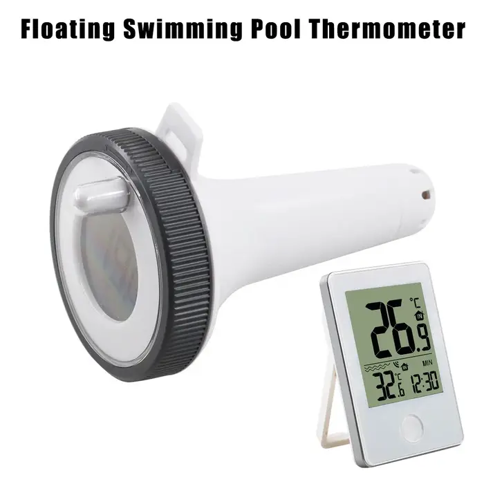 Compteur de température flottant thermomètre numérique de piscine Aquarium salles de bains thermomèt