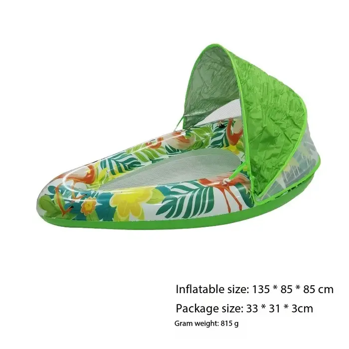 Canapé gonflable flottant pour piscine avec dossier en maille