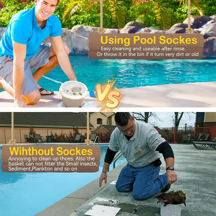 5-100 pièces Chaussettes de skimmer pour piscine