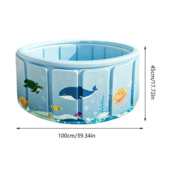 Piscine pliable non gonflable, piscine à structure pliable, piscine pour fête aquatique estivale, ba