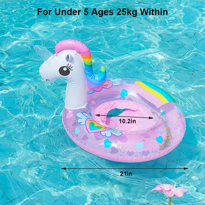 Bouée gonflable licorne pour piscine ﻿ Accessoire de piscine, bouée de natation, jouets aquatiques d