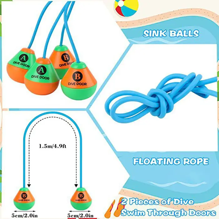 Lot de 2 aides de jeu aquatiques amusantes pour la plongée sous-marine
