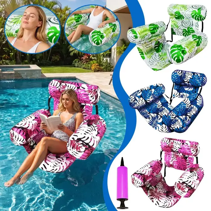 Hamac gonflable aquatique avec accoudoirs