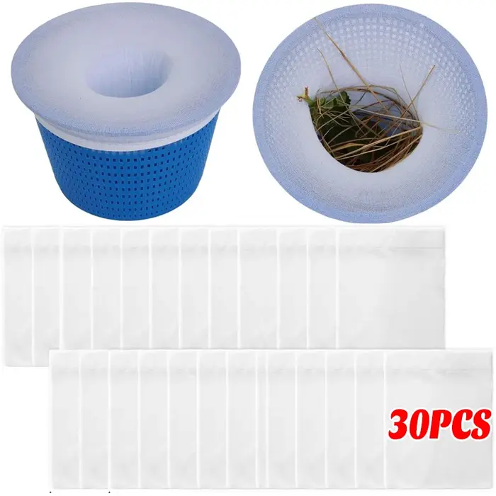 Chaussettes filtrantes réutilisables pour skimmer de piscine