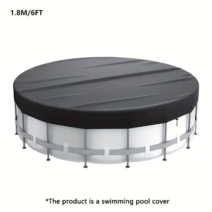 Couverture de piscine ronde pliable et étanche, 1 pièce, étanche, anti-poussière, résistante aux ins