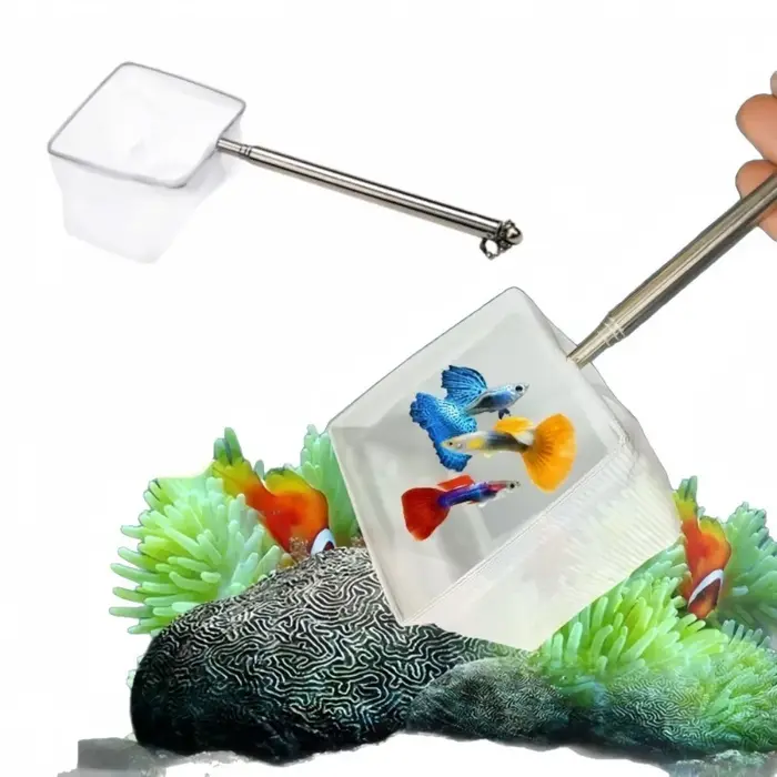 Mini filet de pêche en acier inoxydable à mailles fines