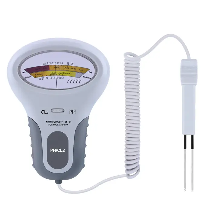 Testeur de chlore et de pH CL2 avec sonde pour piscine et spa