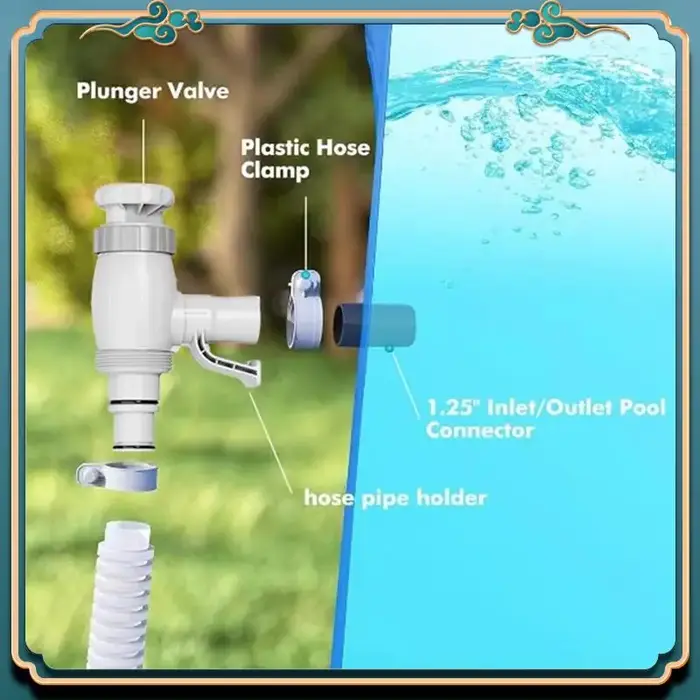Dernier adaptateur de tuyau de piscine