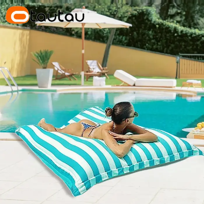 OTAUTAU Housse de sac de haricots flottant pour piscine extérieure