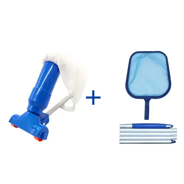 Kit de nettoyage de piscine, outils d'entretien pour piscine hors sol, épuisette, aspirateur, ensemb