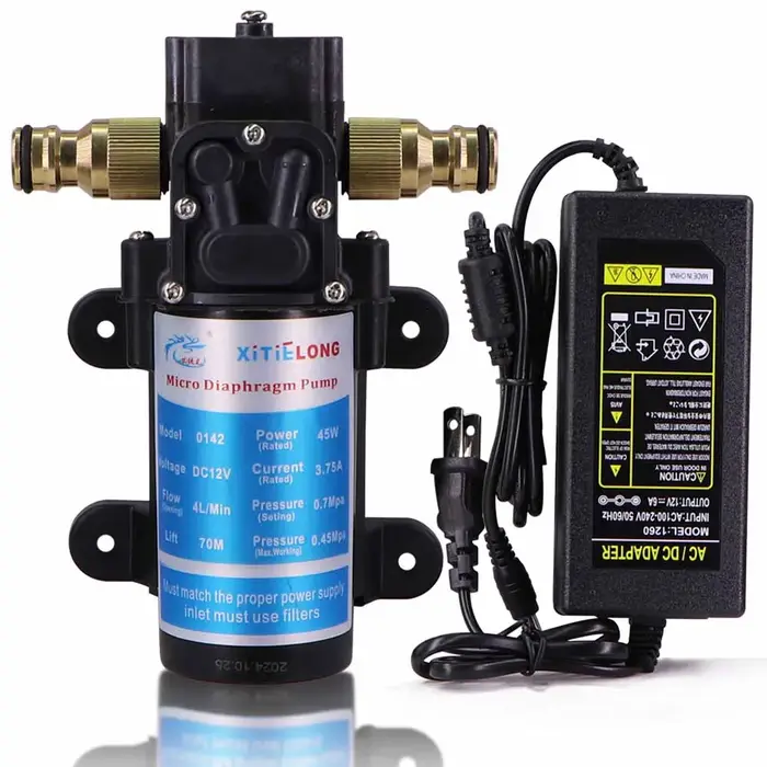 Pompe à DiaphLeurs me Auto-Amorçante, Kit d'Alimentation, Joint en Laiton, Pression d'Eau, Irrigatio