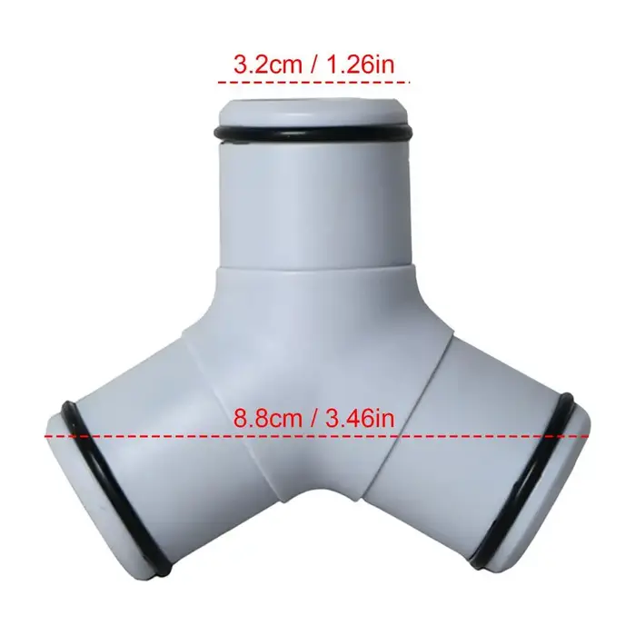 Adaptateur de tuyau de piscine universel à 3 voies, résistant aux fuites, séparateur universel en Y