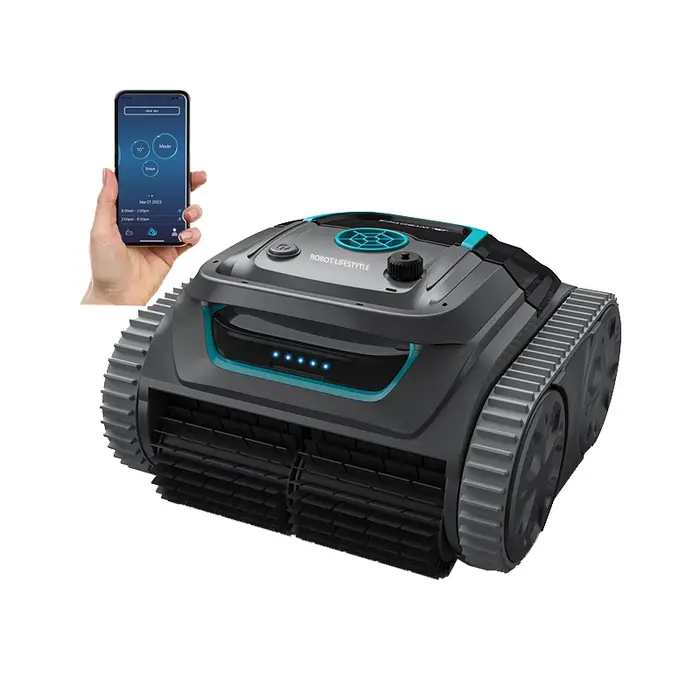 Robot nettoyeur de piscine, aspirateur sans fil, application de planification des Route, escalade mu