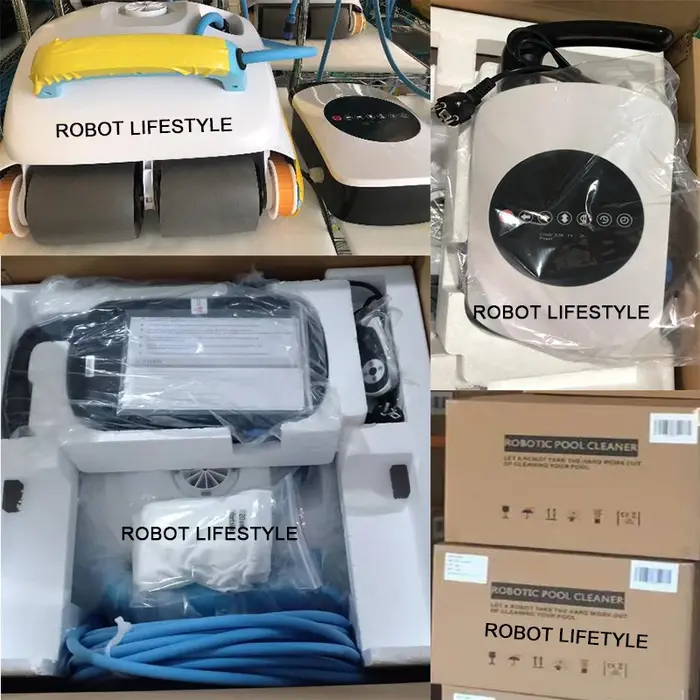 Aspirateur robot pour fond de piscine et mur de livres