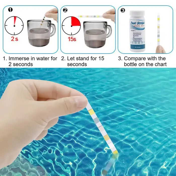 Bandes de test pour piscine