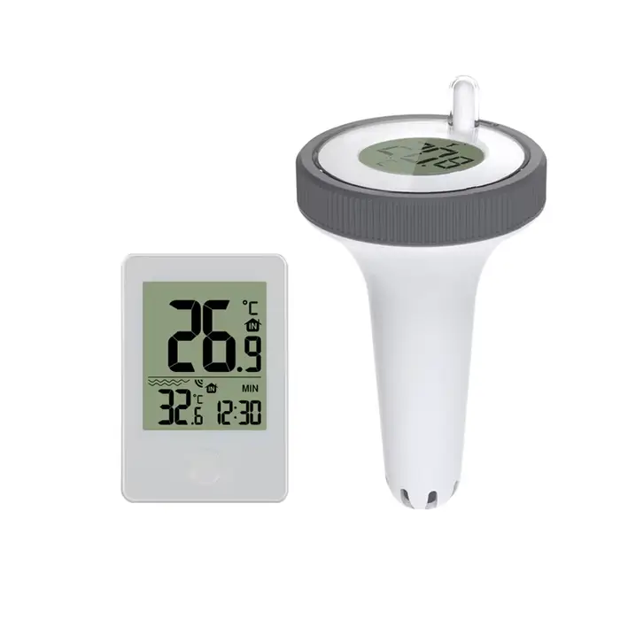 Thermomètre de piscine flottant numérique sans fil LCD