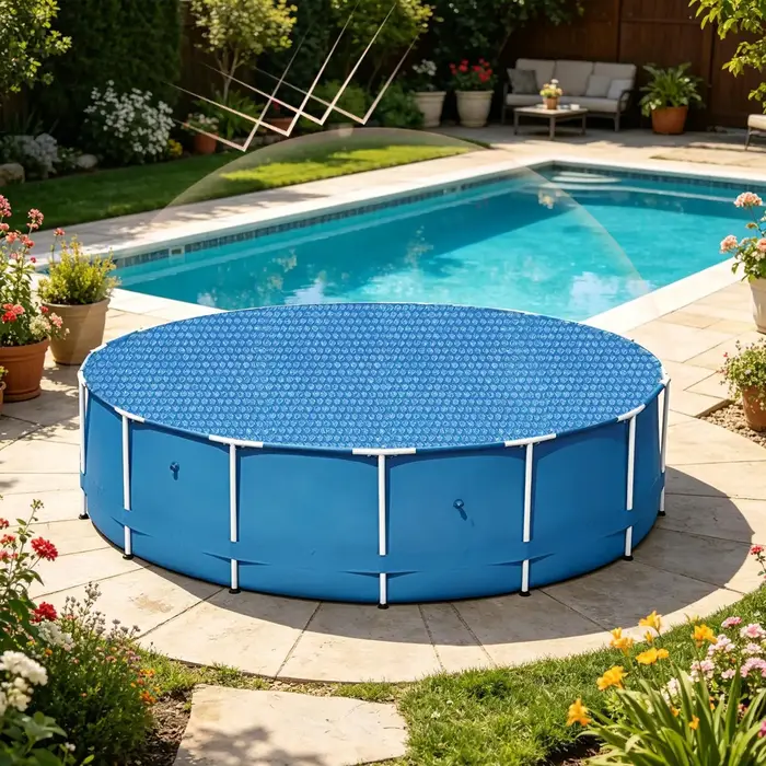 Couverture de piscine épaissie