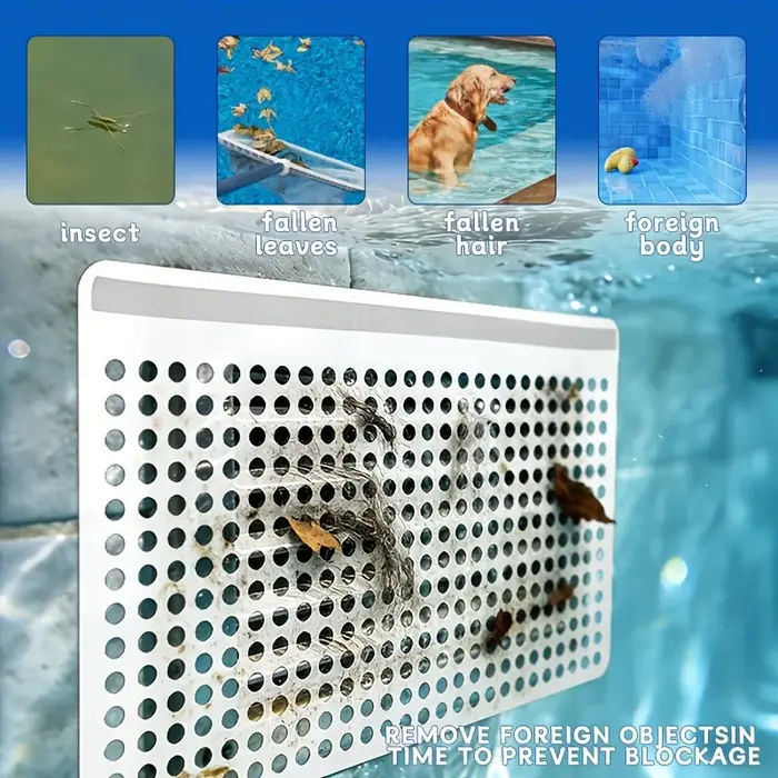 Panier de remplacement magnétique en maille fine pour écumeur de piscine