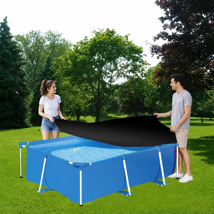 Bâche de protection rectangulaire imperméable pour piscine