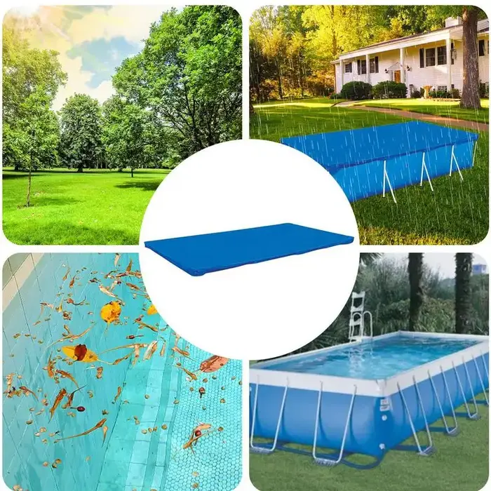 Couverture de piscine rectangulaire