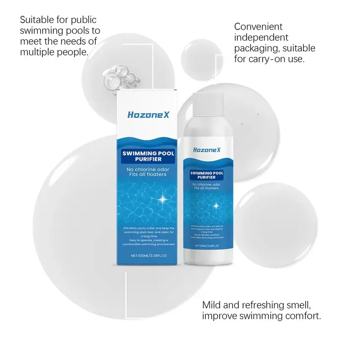 Clarifiant d'eau de piscine liquide sans odeur 100 ml