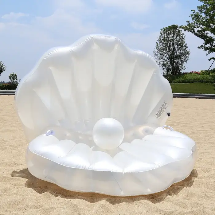 Chaise flottante de piscine avec boule de perles pour adultes