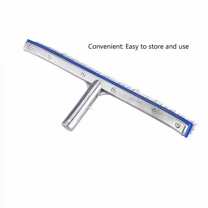 Brosse en acier pour piscine de 18 pouces