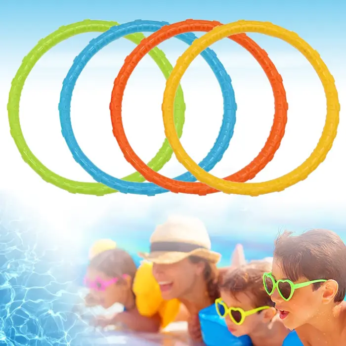 Lot de 4 jeux de piscine à faire couler