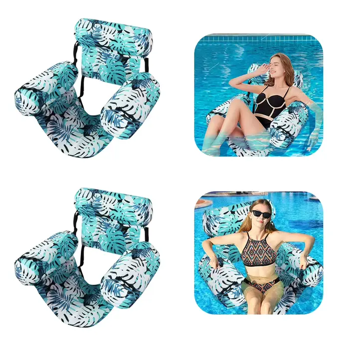 Chaise longue flottante gonflable pour piscine