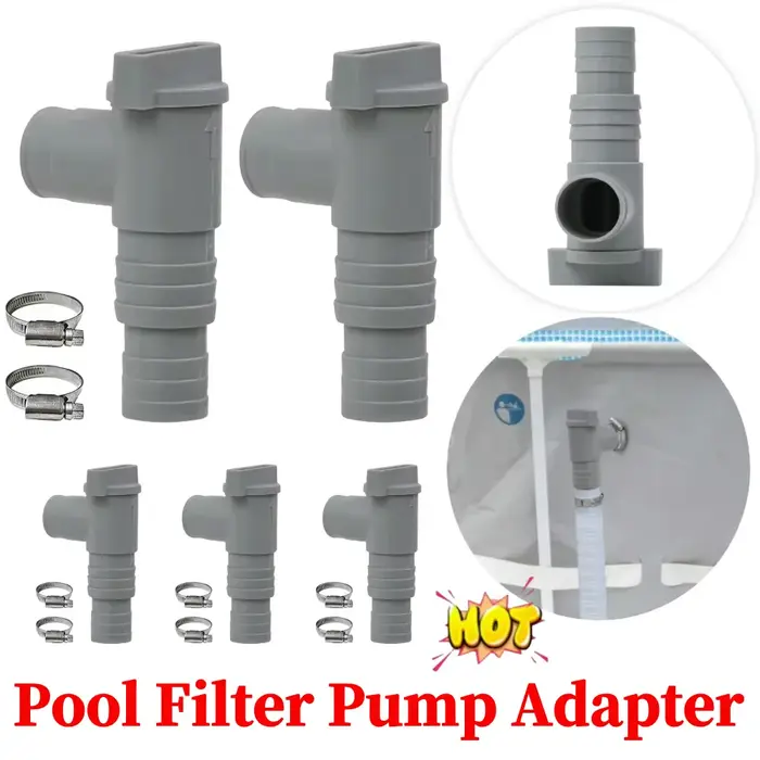 Adaptateur de pompe de filtre de piscine en PVC