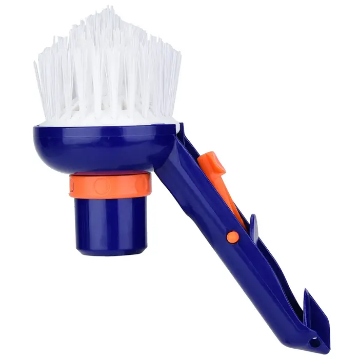 Brosse de nettoyage pour les coins et les marches de piscine