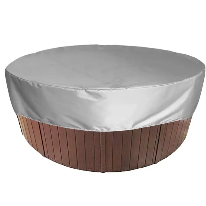 Couverture de baignoire ronde extérieure Anti-Uv Spa bain à remous housse Anti-poussière pliable pro