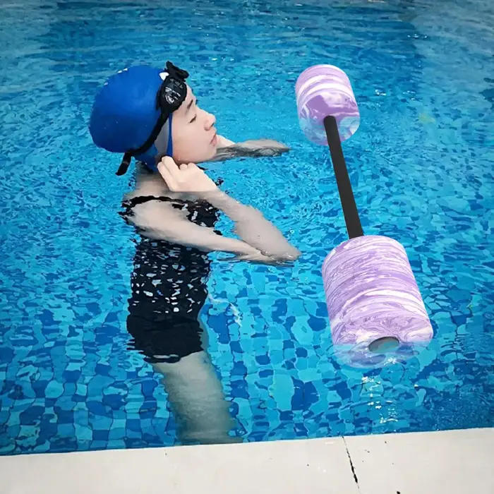 Haltère d'exercice de piscine avec bande de poignée