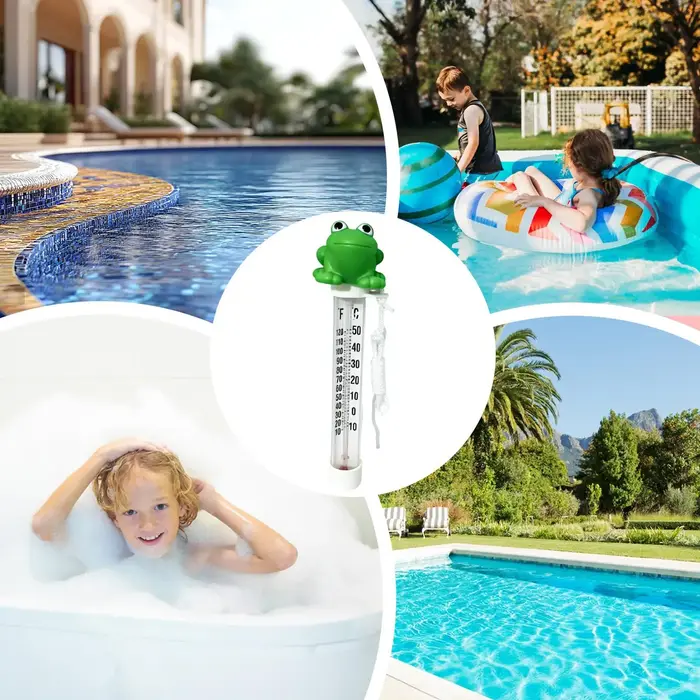 Thermomètre de piscine à grand écran facile à lire