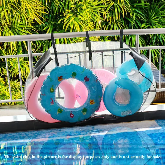 Sac filet de protection extra-large pour piscine – Sac de rangement extérieur de grande capacité