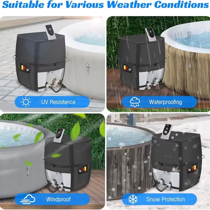 Couvercle de pompe de chauffage de spa de jacuzziCouvercle