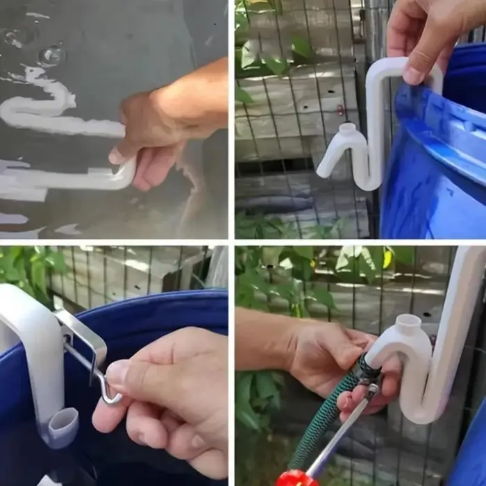 Tuyau de siphon auto-amorçant pour drainage et remplissage automatiques
