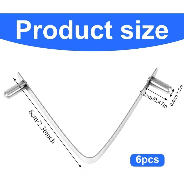 Clips pour poteaux de piscine, fixation de piscine en acier inoxydable, Clip en V pour brosse de pis