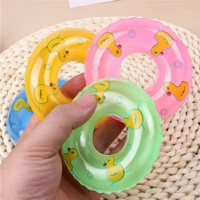 10 pièces Mini anneau de bain jouet piscine flotteur cercle