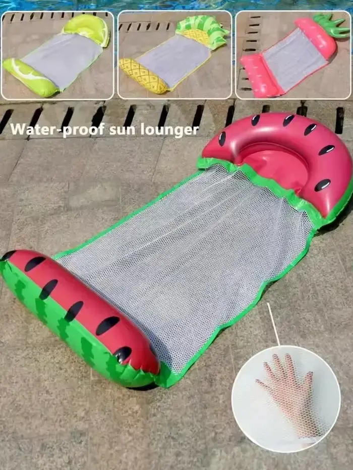 Matelas flottant gonflable en PVC pliable pour piscine
