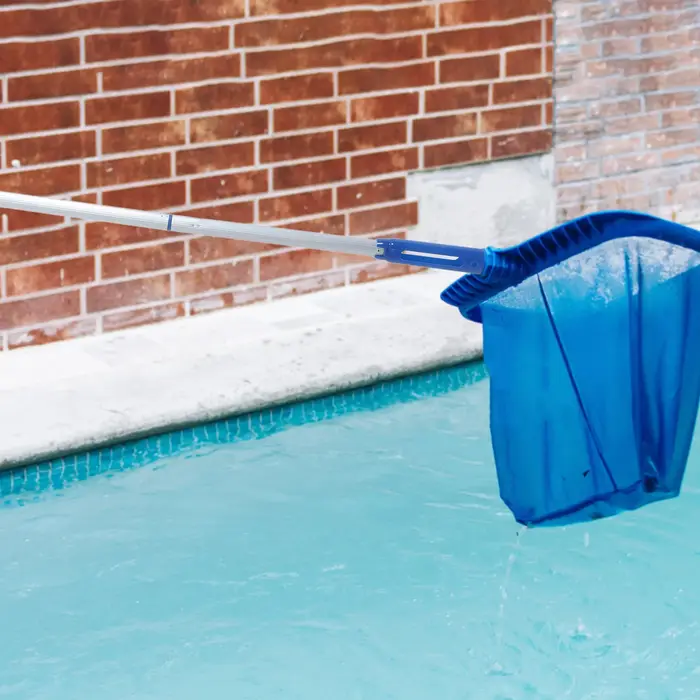 Perche télescopique de piscine en aluminium à 3 sections détachables, longueur réglable de 39 à 72 p