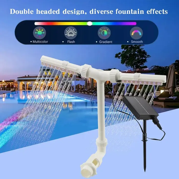 Fontaine solaire pour piscine