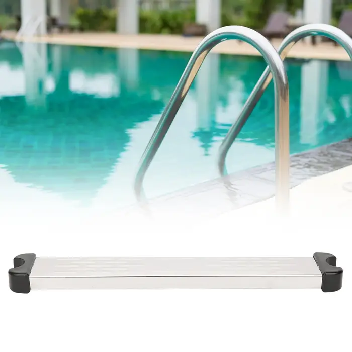 Pédale d'échelle de piscine en acier inoxydable