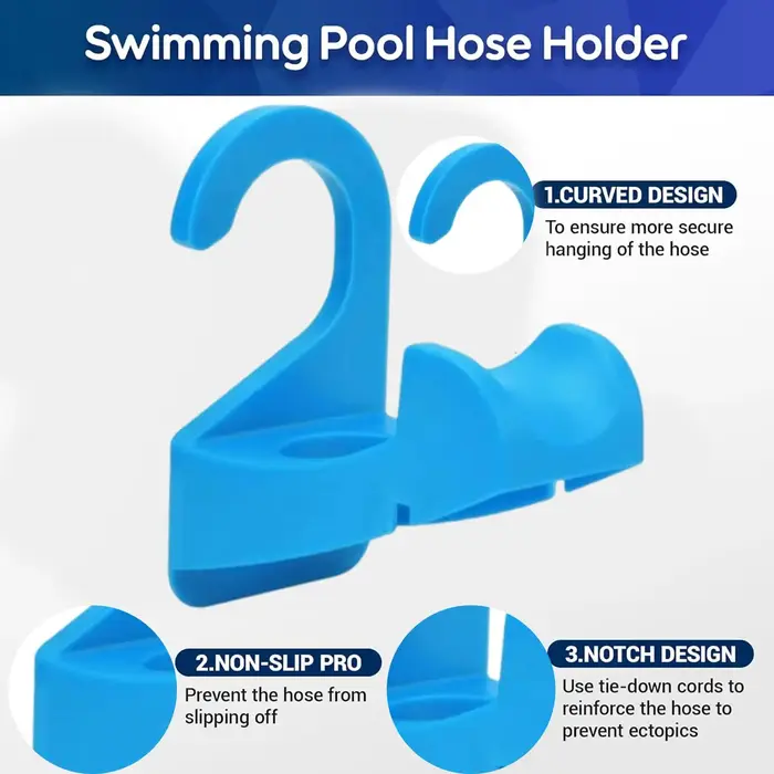 Support de tuyau de piscine antidérapant 3 pièces